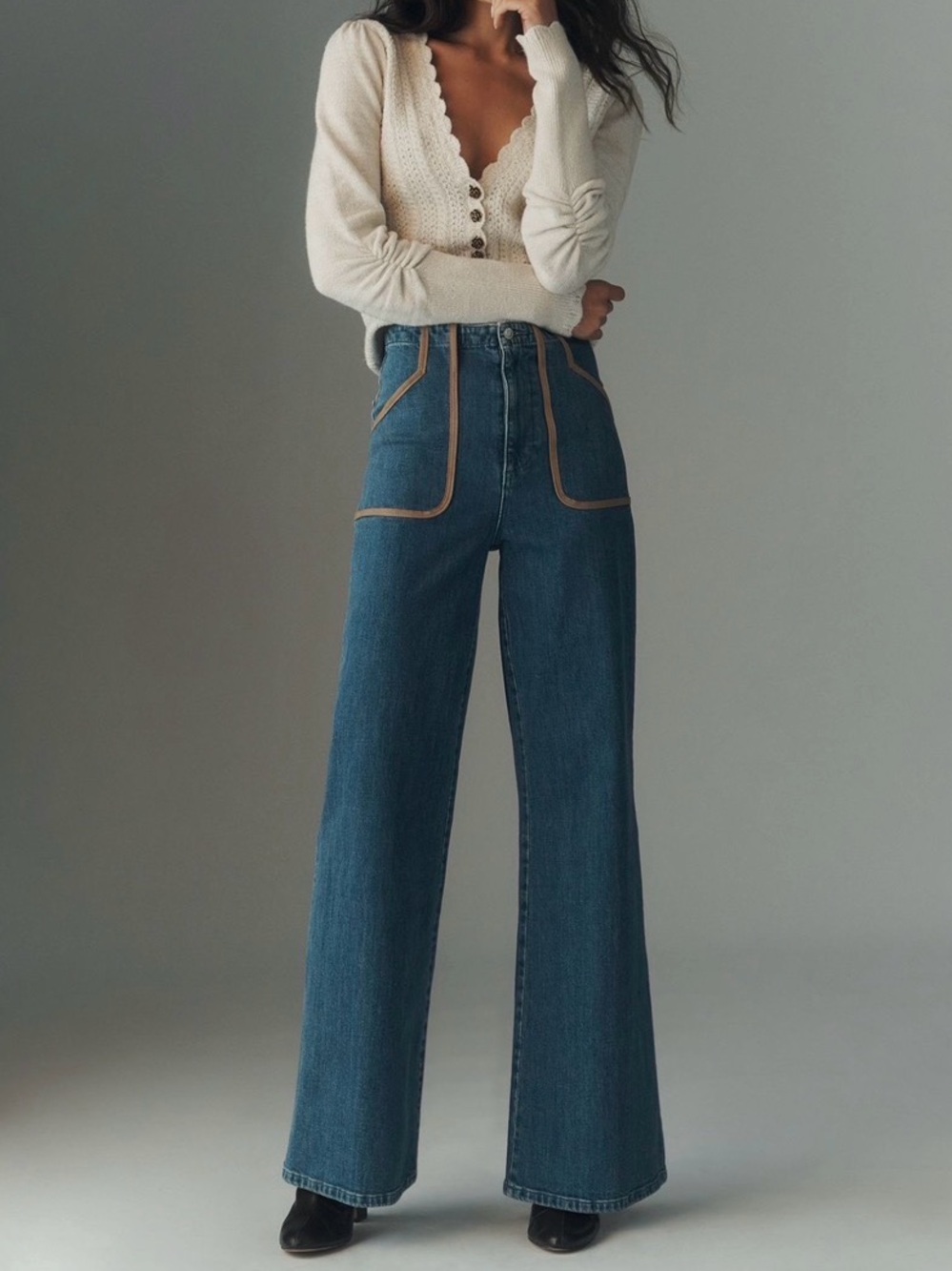 Anthro LE JEAN JONI High -Rise Flare Jeans. Size 30. Retail $288